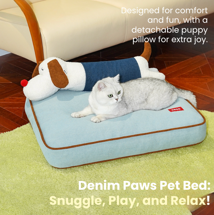 Denim Paws Pet Bed