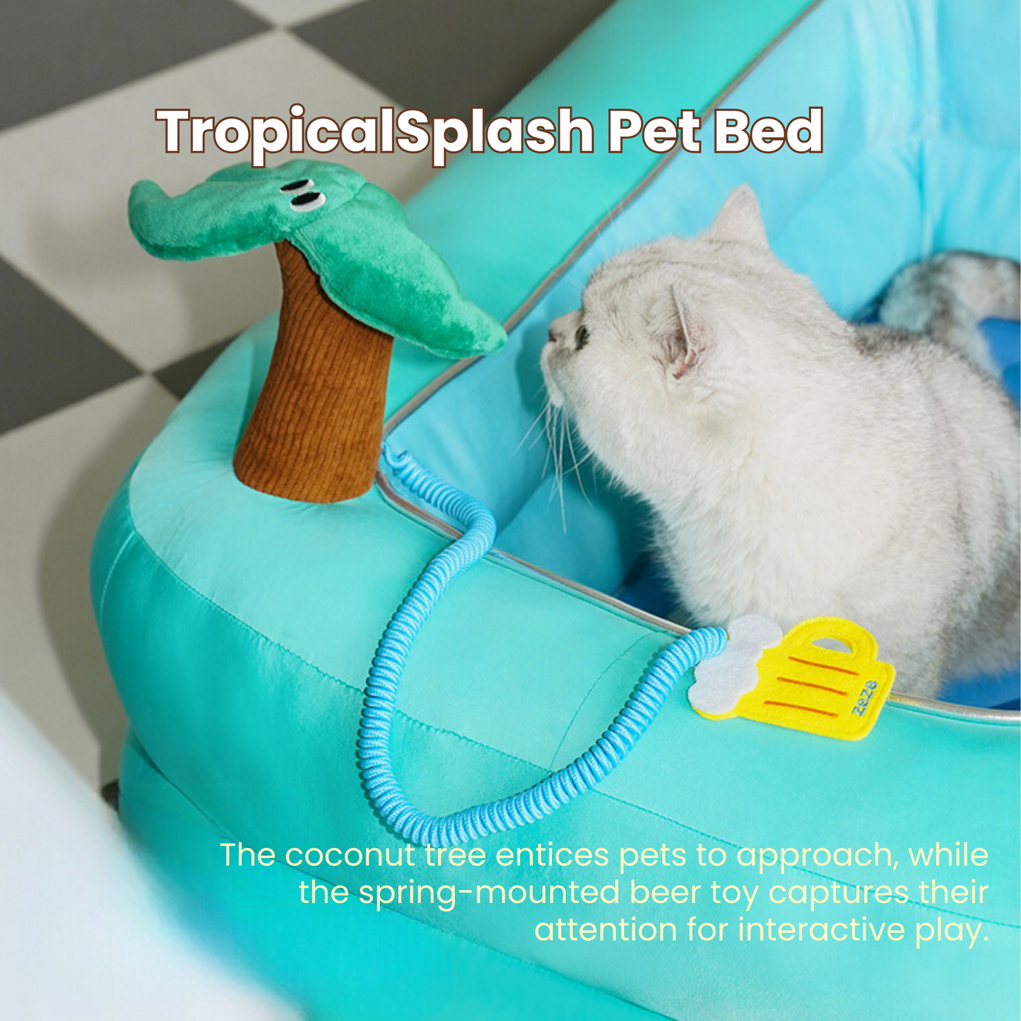 TropicalSplash Pet Bed